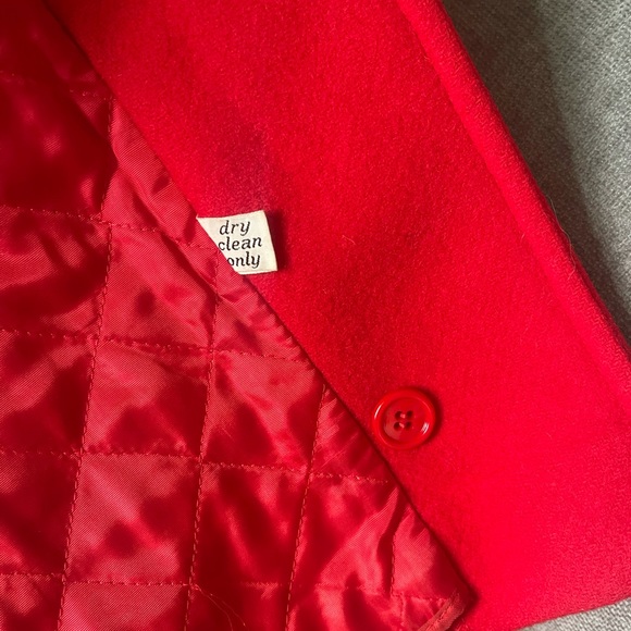 Vintage Pendleton Red Wool Jacket Petite Small - Picture 4 of 10